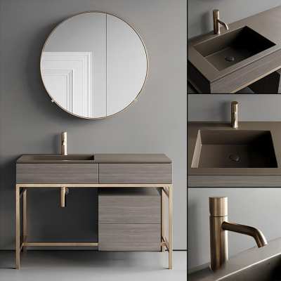 现代洗手台3D模型下载